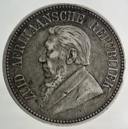 1893 South Africa Half - Crown Silver Coin | Very High Grade