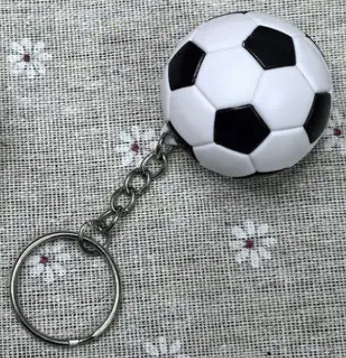 Mini Football Soccer Sports Ball Shaped Keyring Premium Keychain Gift UK