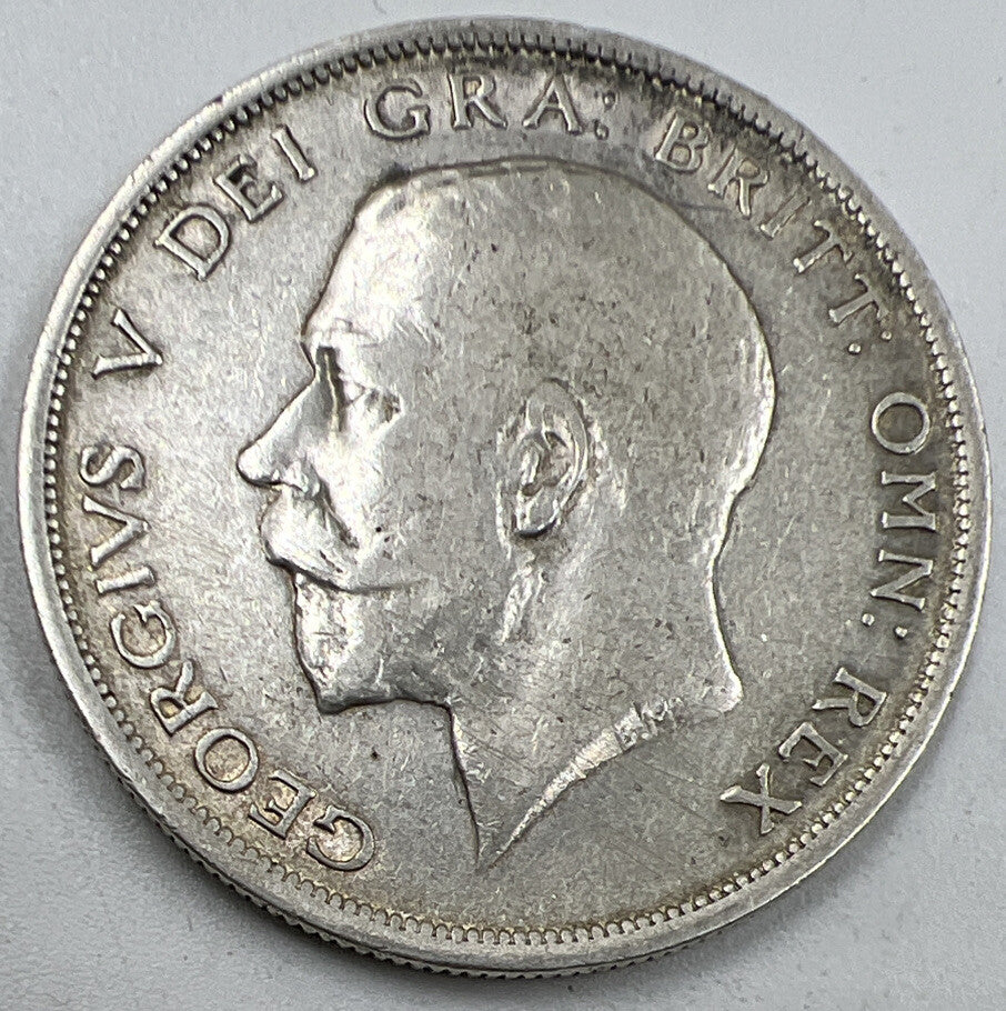 1915 Half - Crown | British Silver Coin | George V | Fine Collectable Grade | a918