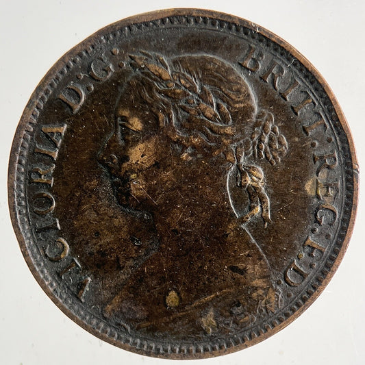 1881 - H Victoria Farthing Coin | Fine Collectable Grade | a9213