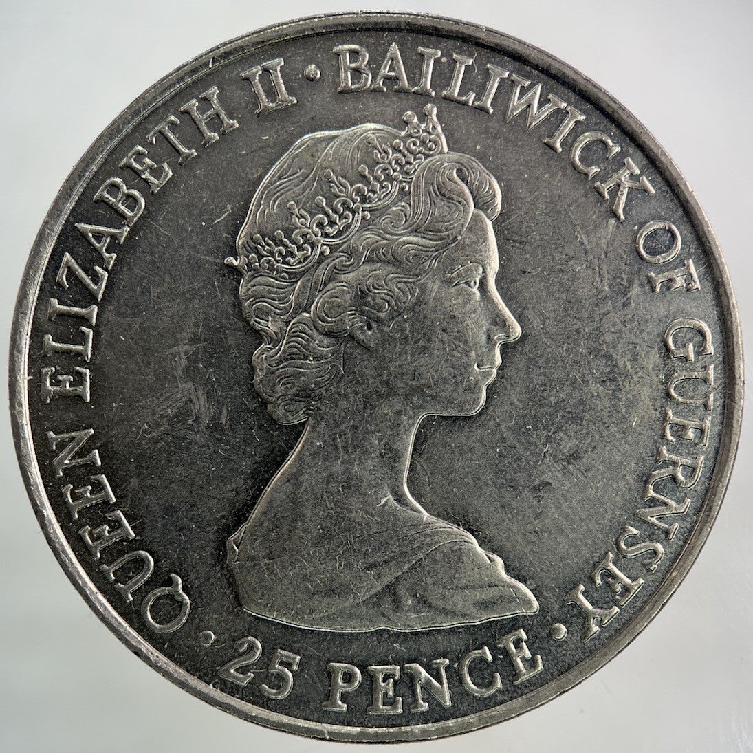 1981 Guernsey 25 Pence Crown Coin | Fine Collectable Grade