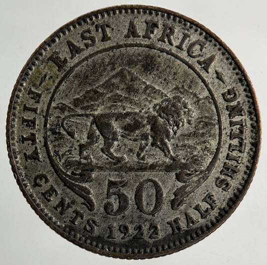 1922 East Africa 50 Cents Coin | Collectable Grade