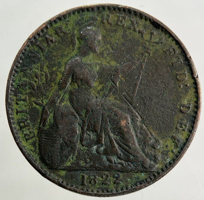 1822 George IV Farthing Coin | Fine Collectable Grade