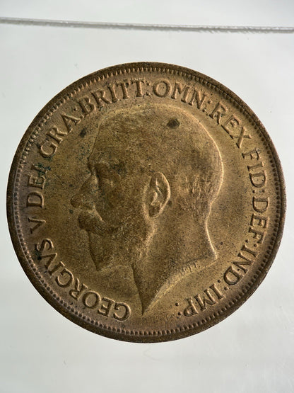 1918 George V One Penny Coin | Very High Grade