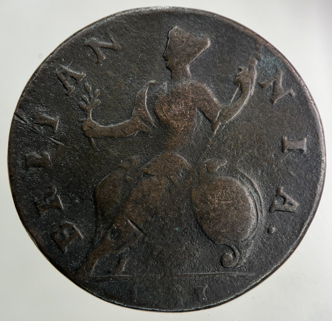 1735 George II 2nd Half - Penny Coin | Fine Collectable Grade