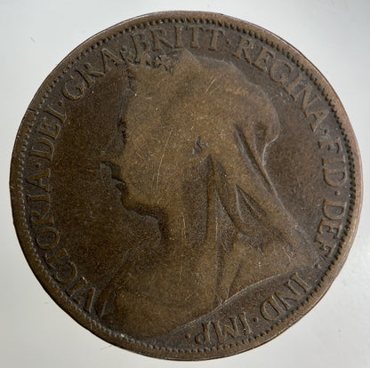 1896 Victoria One Penny Coin | Collectable Grade