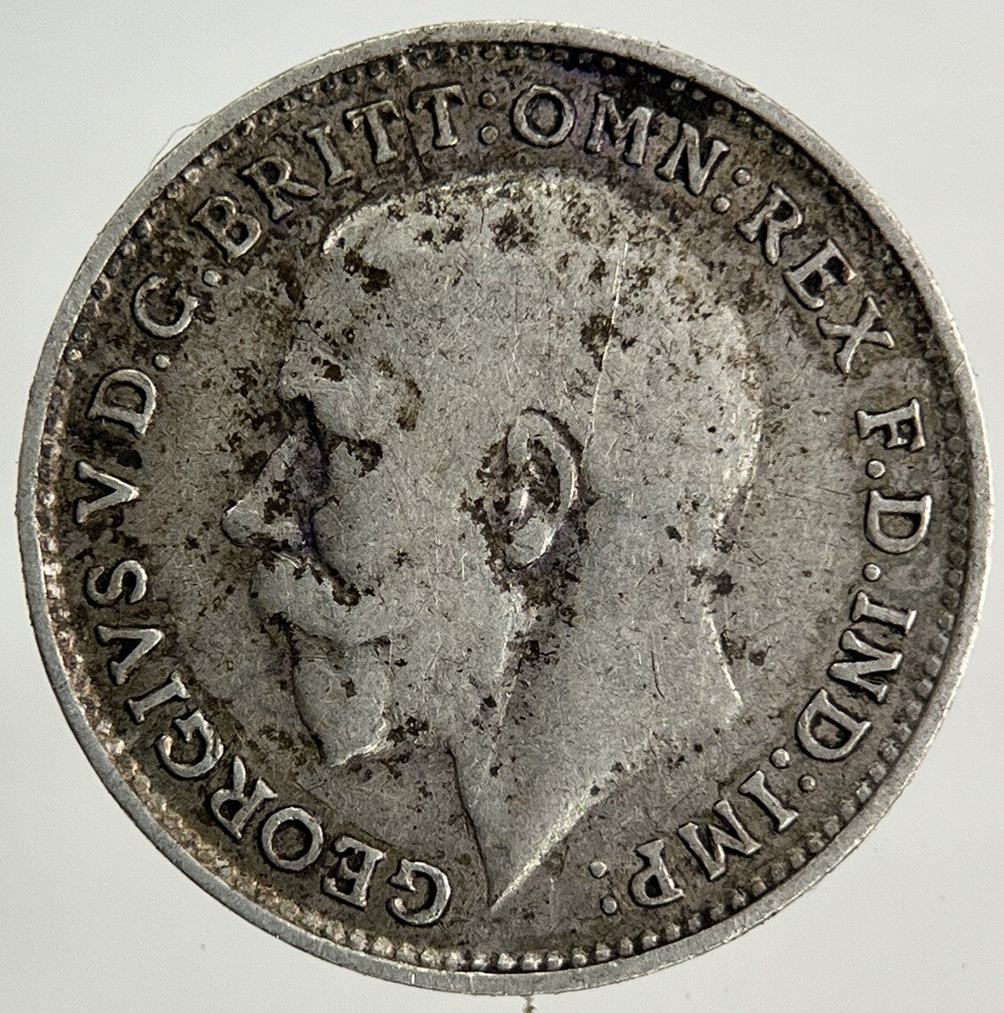 1918 George V Threepence Silver Coin | Fine Collectable Grade