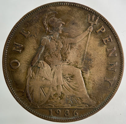 1936 George V One Penny Coin | Fine Collectable Grade