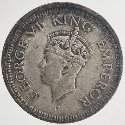1945 India Quarter Rupee Silver Coin | Fine Collectable Grade | a6353