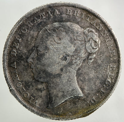 1841 Victoria Shilling Silver Coin | Fine Collectable Grade
