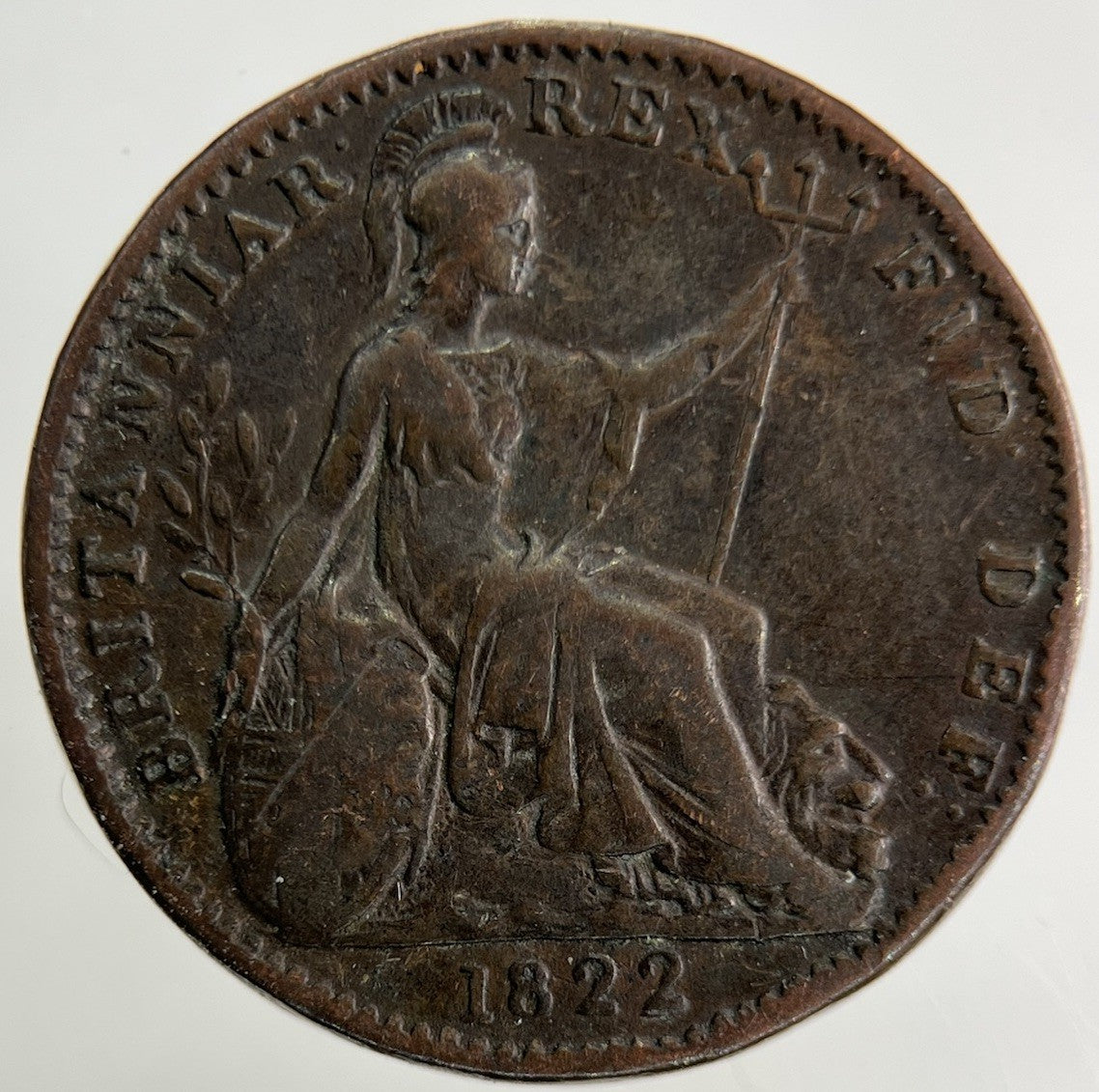 1822 George IV Farthing Coin | Fine Collectable Grade