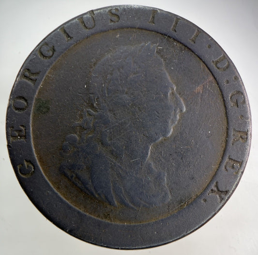 1797 George III 3rd Cartwheel One Penny Coin | Fine Collectable Grade