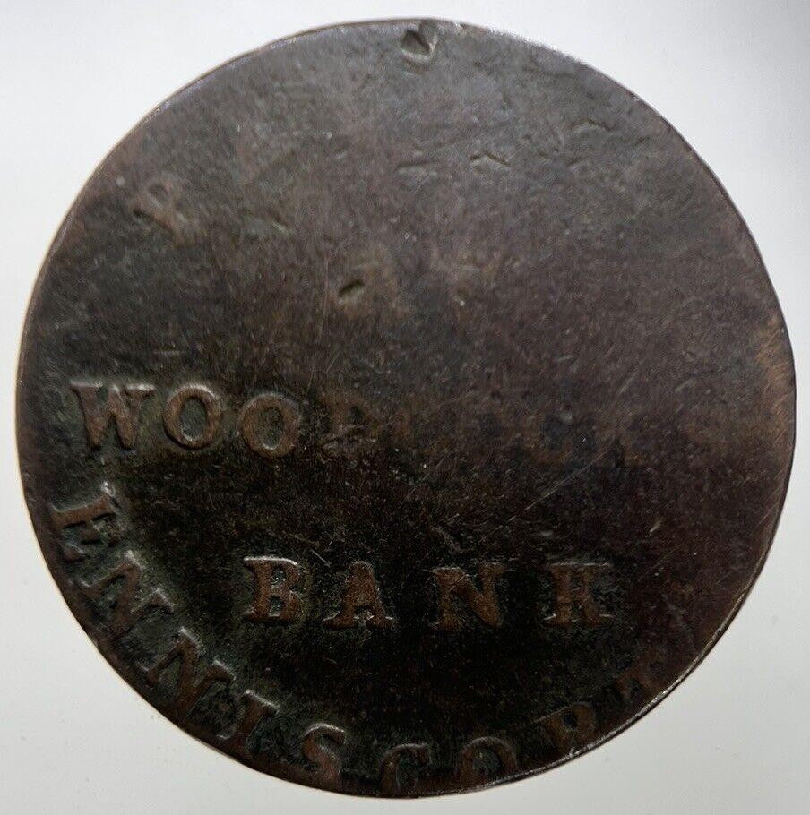 1800 Wexford Woodcock’s Bank Half - Penny Token Coin | Collectable Grade | a7330