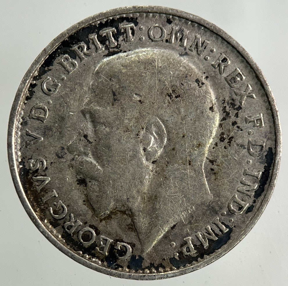 1918 George V Threepence Silver Coin | Fine Collectable Grade