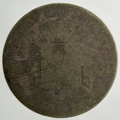 Belgium 50 Centimes Silver Coin | Fair Grade