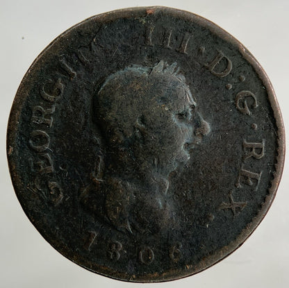 1806 George III 3rd Farthing Coin | Collectable Grade