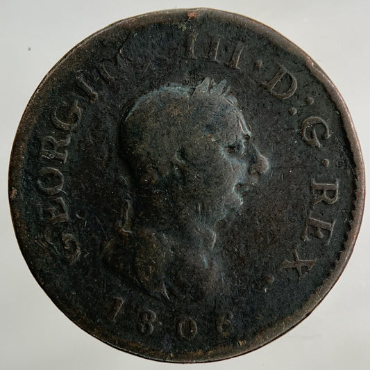 1806 George III 3rd Farthing Coin | Collectable Grade