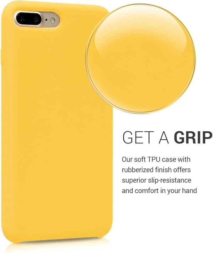 iPhone 7 / 8 PLUS + Yellow Bumper Silicone Shockproof Protective Case