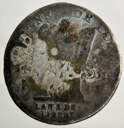 1791 France 15 Sols Silver Coin | Collectable Grade