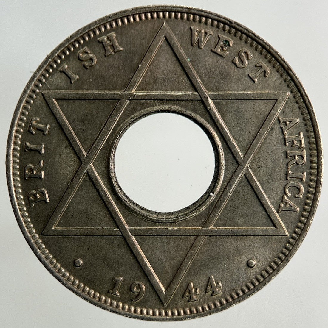 1944 West Africa 1/10 One Tenth Of A Penny Coin | Very Fine Grade