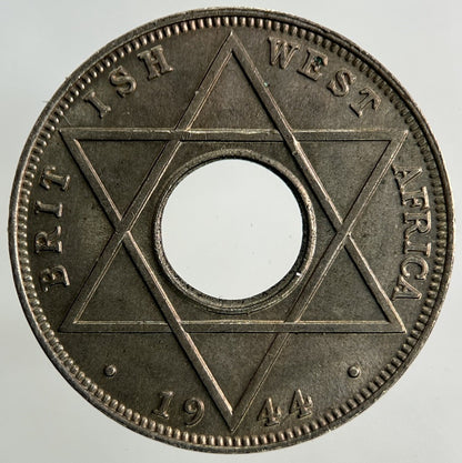 1944 West Africa 1/10 One Tenth Of A Penny Coin | Very Fine Grade