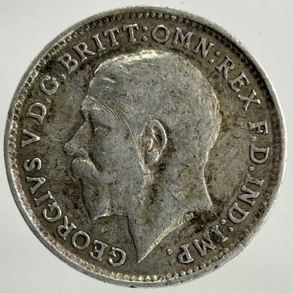1917 George V Threepence Silver Coin | Very High Grade
