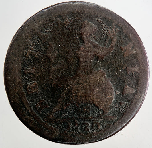 1720 George I 1st Half - Penny Coin | Collectable Grade | a9432