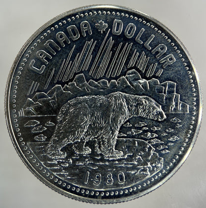1980 Canada One Dollar Silver Coin | Very High Grade
