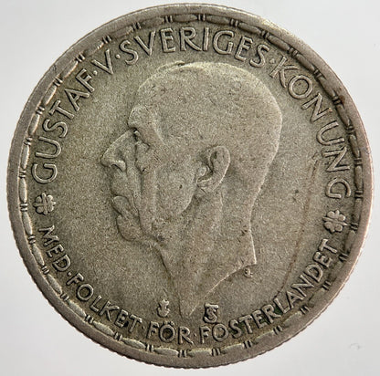 1949 Sweden 1 Krona Silver Coin | Collectable Grade | a8407