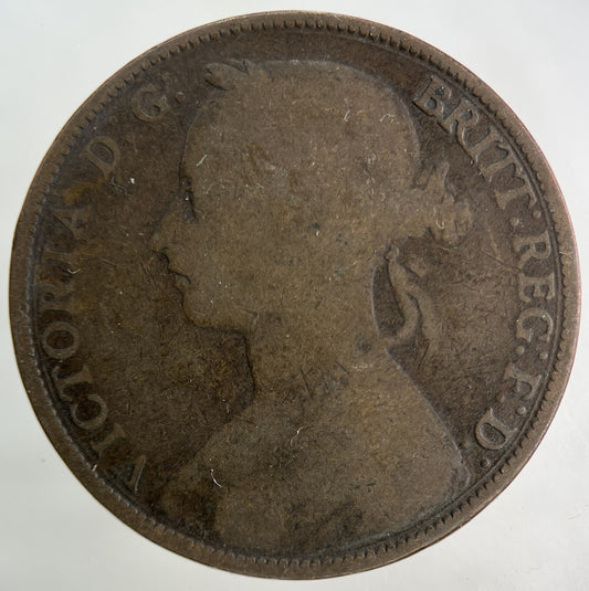 1885 Victoria One Penny Coin | Collectable Grade
