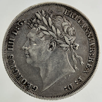 1824 George IV Shilling Silver Coin | Fine Collectable Grade