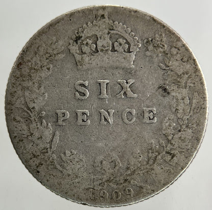 1909 Edward VII Sixpence Silver Coin | Collectable Grade