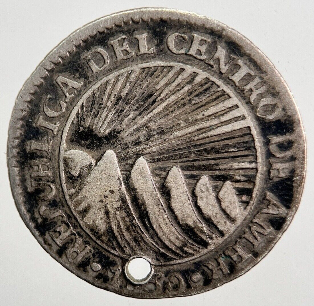 1820 Central America 1 Reale Silver Coin | Fine Collectable Grade | a5370