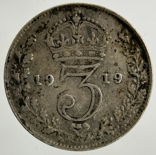 1919 George V Threepence Silver Coin | Fine Collectable Grade