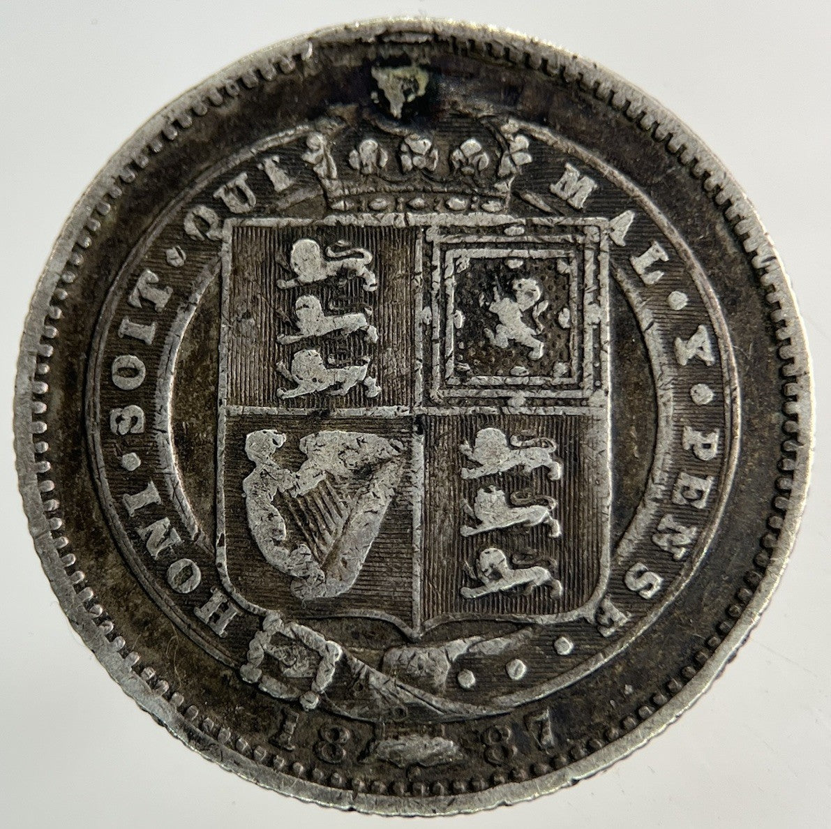 1887 Victoria Shilling Silver Coin | Collectable Grade