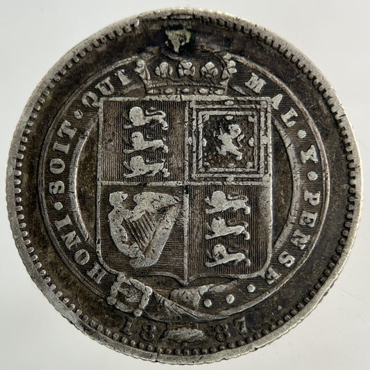 1887 Victoria Shilling Silver Coin | Collectable Grade