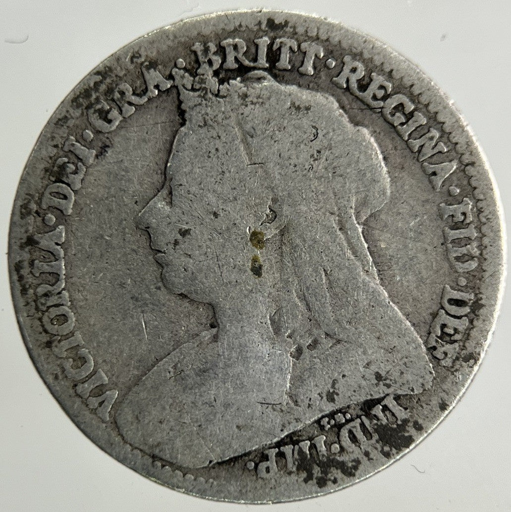 1899 Victoria Threepence Silver Coin | Fair Grade
