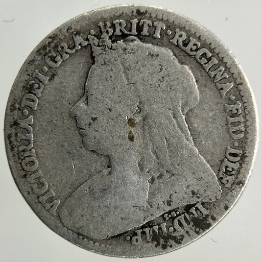 1899 Victoria Threepence Silver Coin | Fair Grade