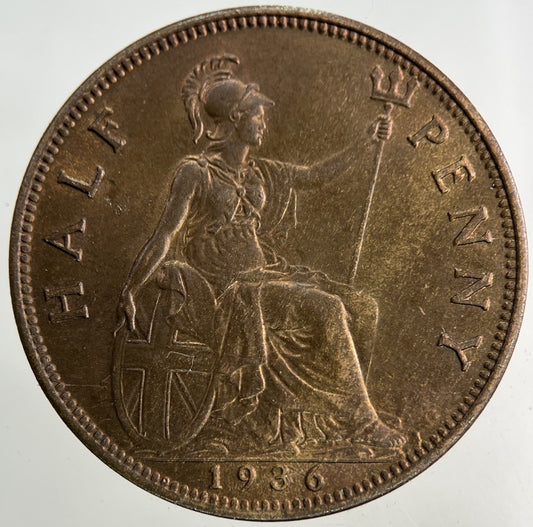 1936 George V Half - Penny Coin | Very High Grade