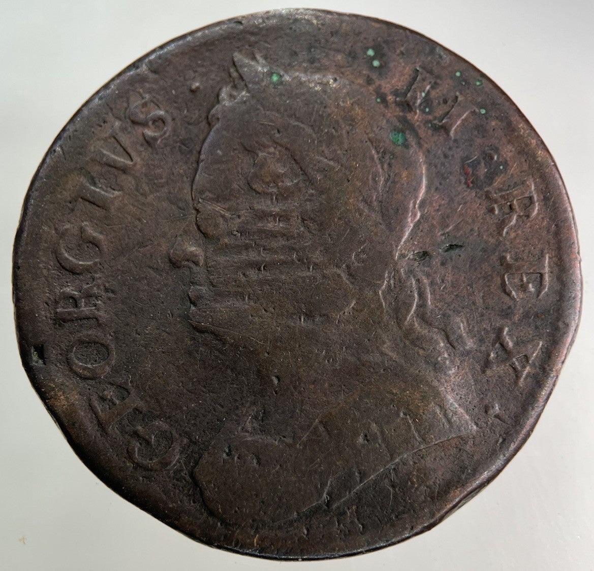 1754 George II 2nd Half - Penny Coin | Collectable Grade