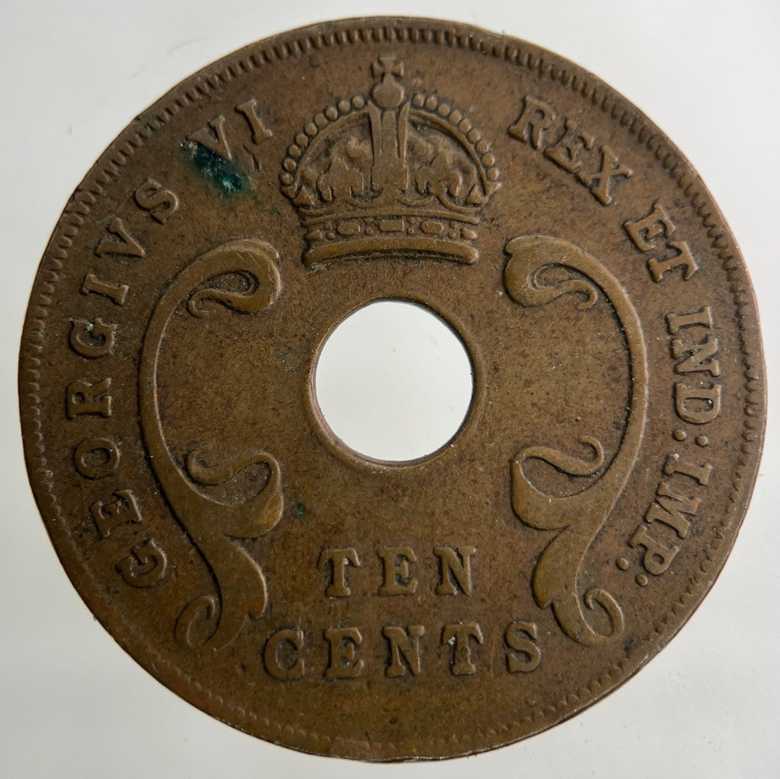 1941 East Africa Ten Cents Coin | Fine Collectable Grade