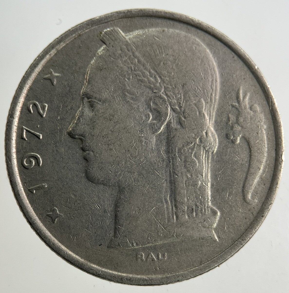 1972 Belgium 5 Franc Coin | Fine Collectable Grade