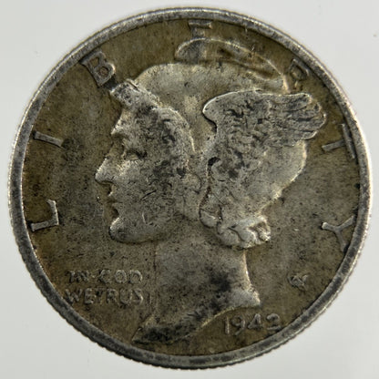 1942 US USA Mercury Dime Silver Coin | Collectable Grade