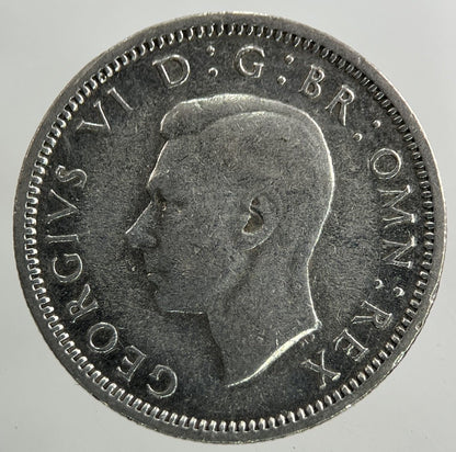 1944 George VI Sixpence Silver Coin | Fine Collectable Grade