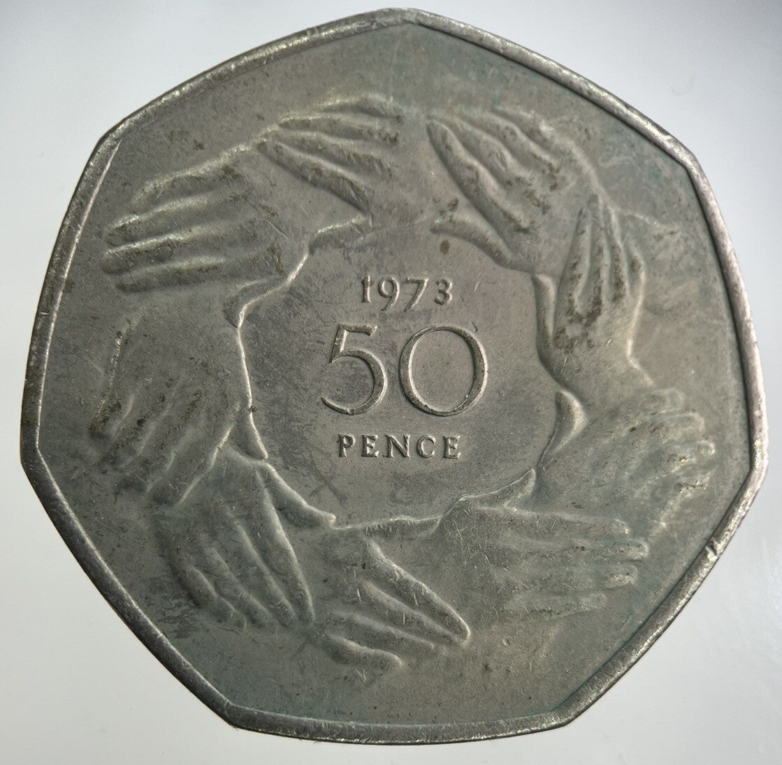 1973 Elizabeth II 2nd 50p Fifty - Pence Coin | Very High Grade