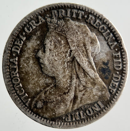 1900 Victoria Threepence Silver Coin | Collectable Grade | a4047