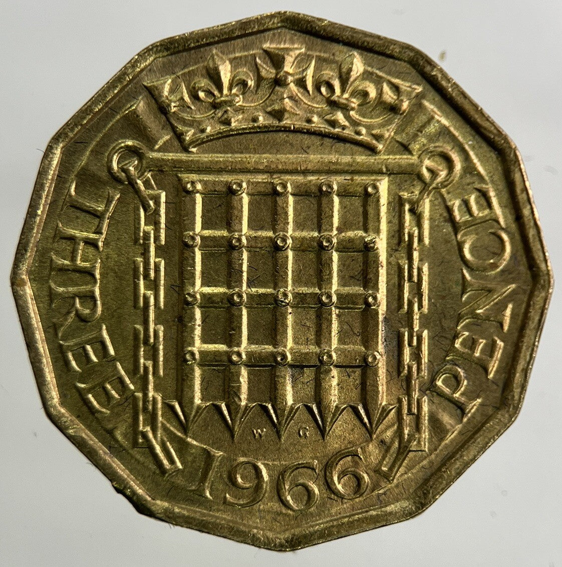 1966 Elizabeth II 2nd Threepence Coin | Very Fine Grade