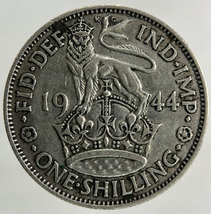 1944 George VI Shilling Silver Coin | Fine Collectable Grade
