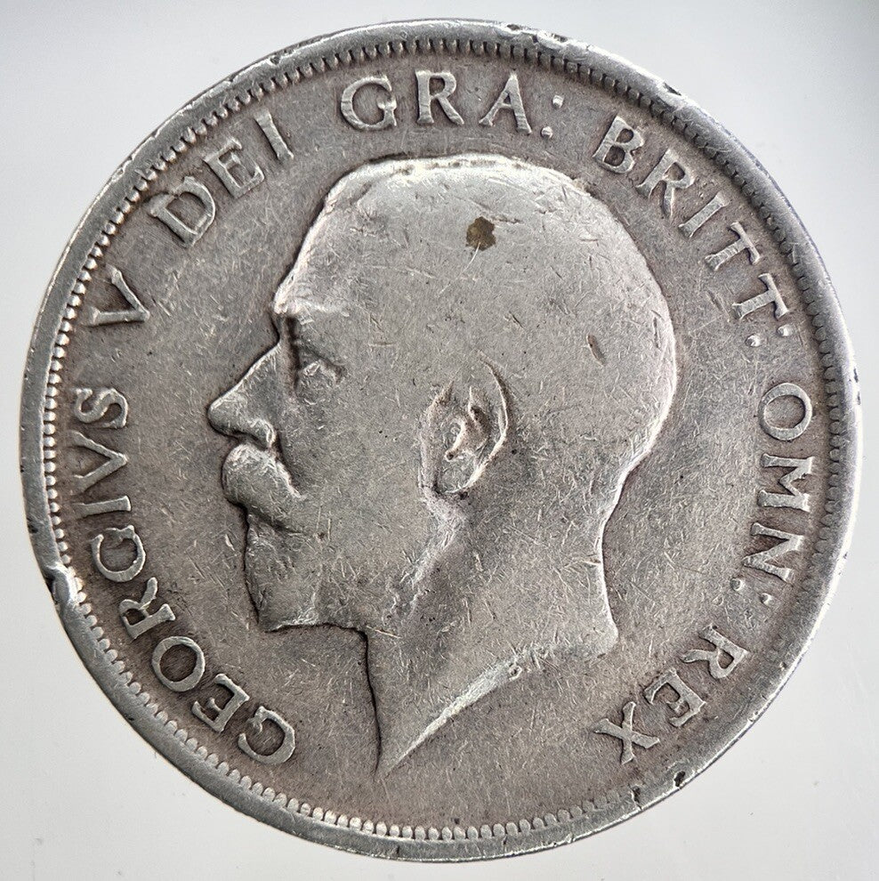 1918 George V Half - Crown Silver Coin | Fine Collectable Grade | a6831