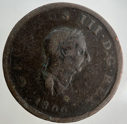1806 George III 3rd Half - Penny Coin | Collectable Grade